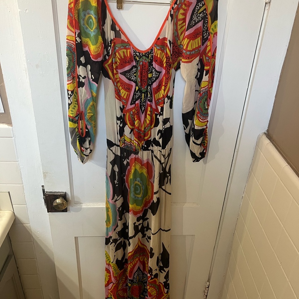 Colorful Patterned Maxi Dress